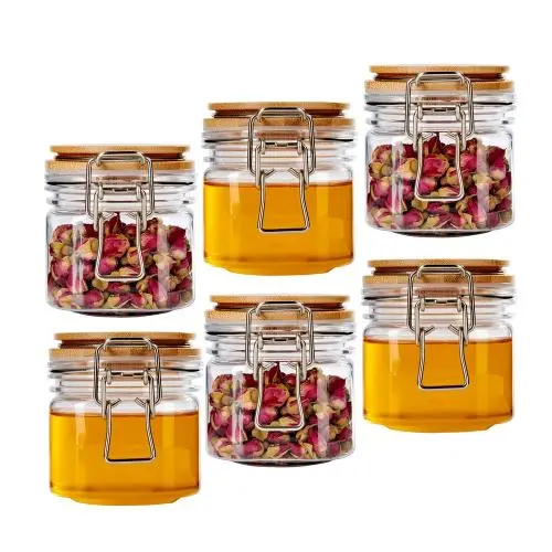 250ml 6 packs food clear jam jar plastic pet jar for honey Replacement Pet honey bottle/jar with plastic wooden Bamboo Lid 250ml 6 packs food clear jam jar plastic pet jar for honey Replacement Pet honey bottle/jar with plastic wooden Bamboo Lid