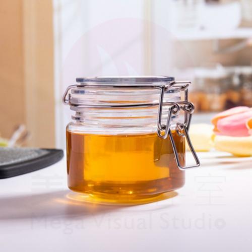 Hot Selling Airtight Container Plastic Pet Honey jars Replacement Cookie Storage Jar Replaced Pet Jar with bamboo Lids 3pcs Hot Selling Airtight Container Plastic Pet Honey jars Replacement Cookie Storage Jar Replaced Pet Jar with bamboo Lids 3pcs
