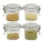 wholesale containers kitchen storage canister color glaze with printing plastic storage jar 4pcs wholesale containers kitchen storage canister color glaze with printing plastic storage jar 4pcs