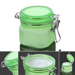 elegant green empty plastic acrylic cosmetics cream jars containers for cosmetic mask packaging