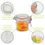 Hot sale 250ml 3pcs Clear pet recycled square plastic wide mouth jars with airtight seal lid 