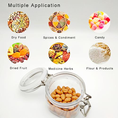 250ml Small PET Jars With Airtight Lids, PET Spice Jars - Leak Proof Rubber Gasket and Hinged Lid for Home and Kitchen, Small PET Containers with Lids for Party Favors (6 Pack) 250ml Small PET Jars With Airtight Lids, PET Spice Jars - Leak Proof Rubber Gasket and Hinged Lid for Home and Kitchen, Small PET Containers with Lids for Party Favors (6 Pack)