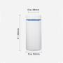 24g 180ml cylinder pill medecine bottles cylindrical white plastic bottle