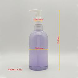 400ml Diameter 67mm H195mm Factory Price Round Empty Sanitizer Squeeze Spray Bottle Hand Disinfection Pet Bottle 