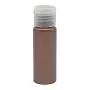 25ml Diameter 25mm H83mm Factory Price Amber Brown Mini Round Empty Sanitizer Squeeze Flip Bottle Hand Disinfection Pet Bottle 