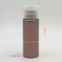 25ml Diameter 25mm H83mm Factory Price Amber Brown Mini Round Empty Sanitizer Squeeze Flip Bottle Hand Disinfection Pet Bottle 