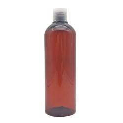 450ml Diameter 63mm H200mm Factory Price Amber Brown Round Empty Sanitizer Squeeze Flip Bottle Hand Disinfection Pet Bottle 