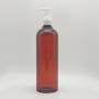 450ml Diameter 63mm H230mm Factory Price Amber Brown Round Empty Sanitizer Squeeze Spray Bottle Hand Disinfection Pet Bottle 