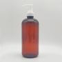 450ml Diameter 70mm H202mm Factory Price Amber Brown Round Empty Sanitizer Squeeze Spray Bottle Hand Disinfection Pet Bottle 