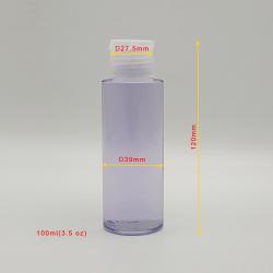 100ml Diameter 39mm H120mm Factory Price Round Empty Sanitizer Squeeze Flip Bottle Hand Disinfection Pet Bottle 