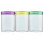 Cosmetic liquid & cream plastic UV matte plastic jar with screw colorful lid 50ml round clear transparent plastic bottle