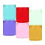 Colorful Cosmetic liquid & cream plastic UV matte plastic jar with screw colorful lid 50ml round red blue green purple yellow pink plastic bottle
