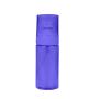 Customize Cosmetic Packaging PET Clear Colorful Purple Empty Round Plastic Hair Spray Bottle For Skin Care Lotion Cream