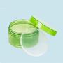 airtight cosmetic plastic jar with screw metal tin lid for skin care cream