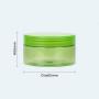 airtight cosmetic plastic jar with screw metal tin lid for skin care cream