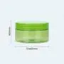airtight cosmetic plastic jar with screw metal tin lid for skin care cream