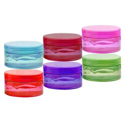 Wholesale 10ml small empty cosmetic plastic cream jar with screw lid 