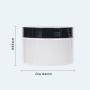 Top grades pp red round shape jar cosmetics facial moisturizer cream jar 50g 100g 120g 150g