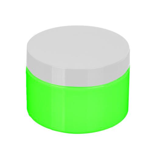 Large round green acrylic cosmetic 100ml 150ml 200ml cream jar 