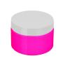 High-end jra skin cream muti-capacity 350g acrylic roll custom cream pink jar cosmetic jars