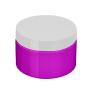 Luxury cosmetic packaging Facial Mask 50g 100g 200g empty purple Plastic cream Jar