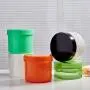 Mini fancy colorful blue plastic cream jars wholesale cream jar 