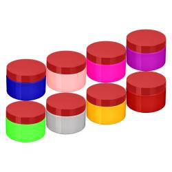 50g 30g colorful empty cream cosmetic jar 60ml packaging plastic container with screw lid 