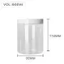Bouteille en plastique PET transparente de haute qualité 600ml 20 oz avec couvercle en plastique blanc, récipient de stockage alimentaire étanche D92mm H116mm avec joint d'induction, plus d'options de couleur de couvercle, noir, argent, marron, transparen Bouteille en plastique PET transparente de haute qualité 600ml 20 oz avec couvercle en plastique blanc, récipient de stockage alimentaire étanche D92mm H116mm avec joint d'induction, plus d'options de couleur de couvercle, noir, argent, marron, transparen