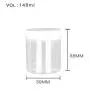 High Quality  Plastic 140ml 5 oz Clear Round PET Jar with White Plastic Screw Lid Food Storage Container Sealed D59mm H68mm with Induction Seal Pad, multiple lid's color available