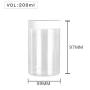 High Quality  Plastic 200ml 7 oz Clear Round PET Jar with White Plastic Screw Lid Food Storage Container Sealed D59mm H97mm with Induction Seal Pad, multiple lid's color available