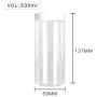 High Quality  Plastic 330ml 11 oz Clear Round PET Jar with White Plastic Screw Lid Food Storage Container Sealed D59mm H137mm with Induction Seal Pad, multiple lid's color available