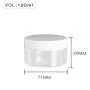 High Quality Plastic 100ml 3 oz Clear Round PET Jar with White Plastic Screw Lid Food Storage Container Sealed D71mm H40mm with Induction Seal Pad, multiple lid's color available High Quality Plastic 100ml 3 oz Clear Round PET Jar with White Plastic Screw Lid Food Storage Container Sealed D71mm H40mm with Induction Seal Pad, multiple lid's color available