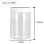 High Quality  Plastic 300ml 10 oz Clear Round PET Jar with White Plastic Screw Lid Food Storage Container Sealed D71mm H102mm with Induction Seal Pad, multiple lid's color available