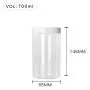 High Quality Plastic 700ml 24 oz Clear Round PET Jar with White Plastic Screw Lid Food Storage Container Sealed D85mm H148mm with Induction Seal Pad, multiple lid's color available, black, white, silver, brown, golden, transparent High Quality Plastic 700ml 24 oz Clear Round PET Jar with White Plastic Screw Lid Food Storage Container Sealed D85mm H148mm with Induction Seal Pad, multiple lid's color available, black, white, silver, brown, golden, transparent