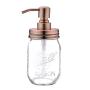 2 Pcs Stainless Steel Foaming Soap Dispenser lids with rose golden color, regular size 70mm