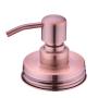 2 Pcs Stainless Steel Foaming Soap Dispenser lids with rose golden color, regular size 70mm