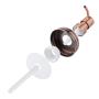 2 Pcs Stainless Steel Foaming Soap Dispenser lids with rose golden color, regular size 70mm