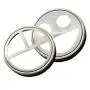 2 Pcs Stainless Steel mason jar lid for wide mouth 86mm, applicable for tooth brush and tooth paste, bathroom 2 Pcs Stainless Steel mason jar lid for wide mouth 86mm, applicable for tooth brush and tooth paste, bathroom