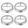 2 Pcs Stainless Steel mason jar lid for wide mouth 86mm, applicable for tooth brush and tooth paste, bathroom