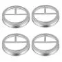 2 Pcs Stainless Steel mason jar lid for wide mouth 86mm, applicable for tooth brush and tooth paste, bathroom 2 Pcs Stainless Steel mason jar lid for wide mouth 86mm, applicable for tooth brush and tooth paste, bathroom