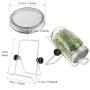 4 Pack Stainless Steel Sprouting Jar Strainer Lids - Regular Mouth Mason Jar Screen Sprouting Kit Lids - for Growing Bean, Broccoli, Alfalfa, Salad Sprouts and More