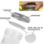 4 Pack Stainless Steel Sprouting Jar Strainer Lids - Regular Mouth Mason Jar Screen Sprouting Kit Lids - for Growing Bean, Broccoli, Alfalfa, Salad Sprouts and More