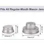 6 Pack of Stainless Steel Mason Jar Shaker Lids Caps for Cocktail,Dredge Flour,Mix Spices,Sugar, Salt, Peppers and More or Shake Drinks Cocktail-Fits Any Regular Mouth Mason Jar Canning Jar 6 Pack of Stainless Steel Mason Jar Shaker Lids Caps for Cocktail,Dredge Flour,Mix Spices,Sugar, Salt, Peppers and More or Shake Drinks Cocktail-Fits Any Regular Mouth Mason Jar Canning Jar