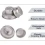 6 Pack of Stainless Steel Mason Jar Shaker Lids Caps for Cocktail,Dredge Flour,Mix Spices,Sugar, Salt, Peppers and More or Shake Drinks Cocktail-Fits Any Regular Mouth Mason Jar Canning Jar 6 Pack of Stainless Steel Mason Jar Shaker Lids Caps for Cocktail,Dredge Flour,Mix Spices,Sugar, Salt, Peppers and More or Shake Drinks Cocktail-Fits Any Regular Mouth Mason Jar Canning Jar