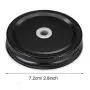 5 Pieces MASON JAR Lids with Straw Hole Metal Steel Regular Mouth Canning Cover Reusable Leakproof Storage Cap Home Kitchen Birthday Party Wedding Drinking Supplies (Rose Golden, 70mm)