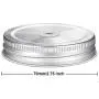 20 Bouchons en Acier Inox Réguliers pour Bocal Mason avec Trou à Pailles, Couvercle Reutilisable et Étanche pour Rangement, Cuisine, Fête, Mariage, Fournitures de Boissons (Argent, 70mm)