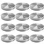 12pcs Pack Regular Mouth Mason Jar Lids for Ball Kerr and More, Made of 304 Stainless Steel, 100% Rust-proof and Leak-proof Storage Caps for Mason Jars