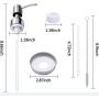 Soap Dispenser Lids,Radidi 3 Pack Stainless Steel Mason Jar Soap Dispenser Lotion Dispenser Pump Soap Dispenser Lids Rustproof Bathroom Accessories Soap Dispenser Lids,Radidi 3 Pack Stainless Steel Mason Jar Soap Dispenser Lotion Dispenser Pump Soap Dispenser Lids Rustproof Bathroom Accessories