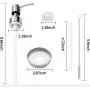 Metallbehälter-Seifenspender-Deckel, Radidi 3er Pack Edelstahl Mason Jar Seifenspender Lotion Dispenser Pumpen Deckel, rostfreier Badezimmer-Zubehör