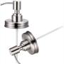 Soap Dispenser Lids,Radidi 3 Pack Stainless Steel Mason Jar Soap Dispenser Lotion Dispenser Pump Soap Dispenser Lids Rustproof Bathroom Accessories Soap Dispenser Lids,Radidi 3 Pack Stainless Steel Mason Jar Soap Dispenser Lotion Dispenser Pump Soap Dispenser Lids Rustproof Bathroom Accessories